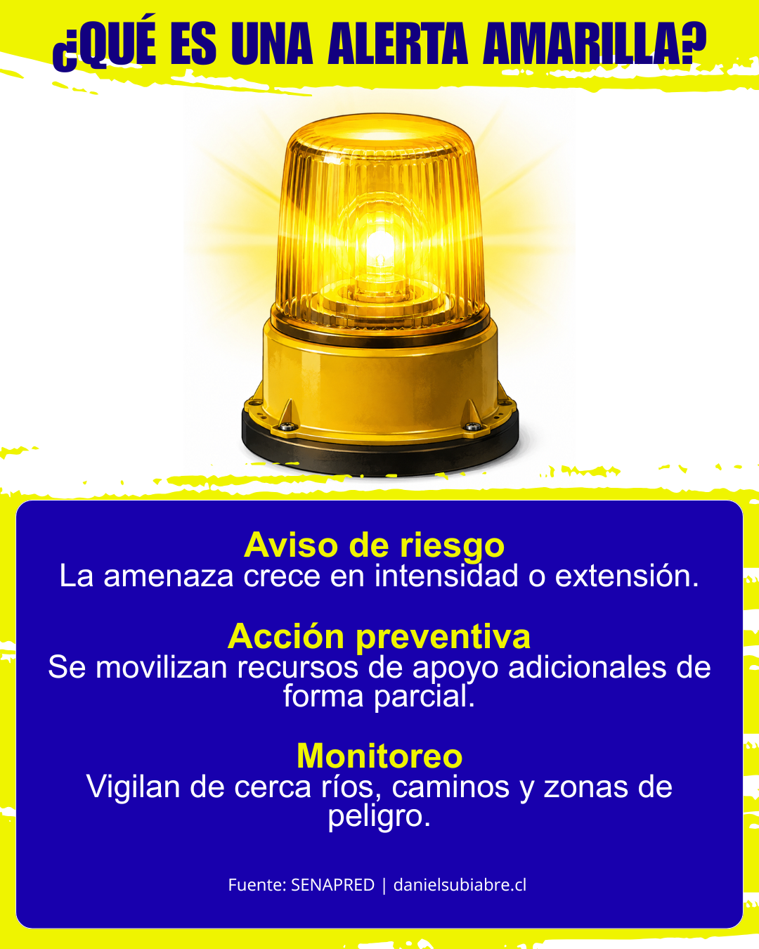¿Qué es una Alerta Amarilla? Significado y Medidas en Chile