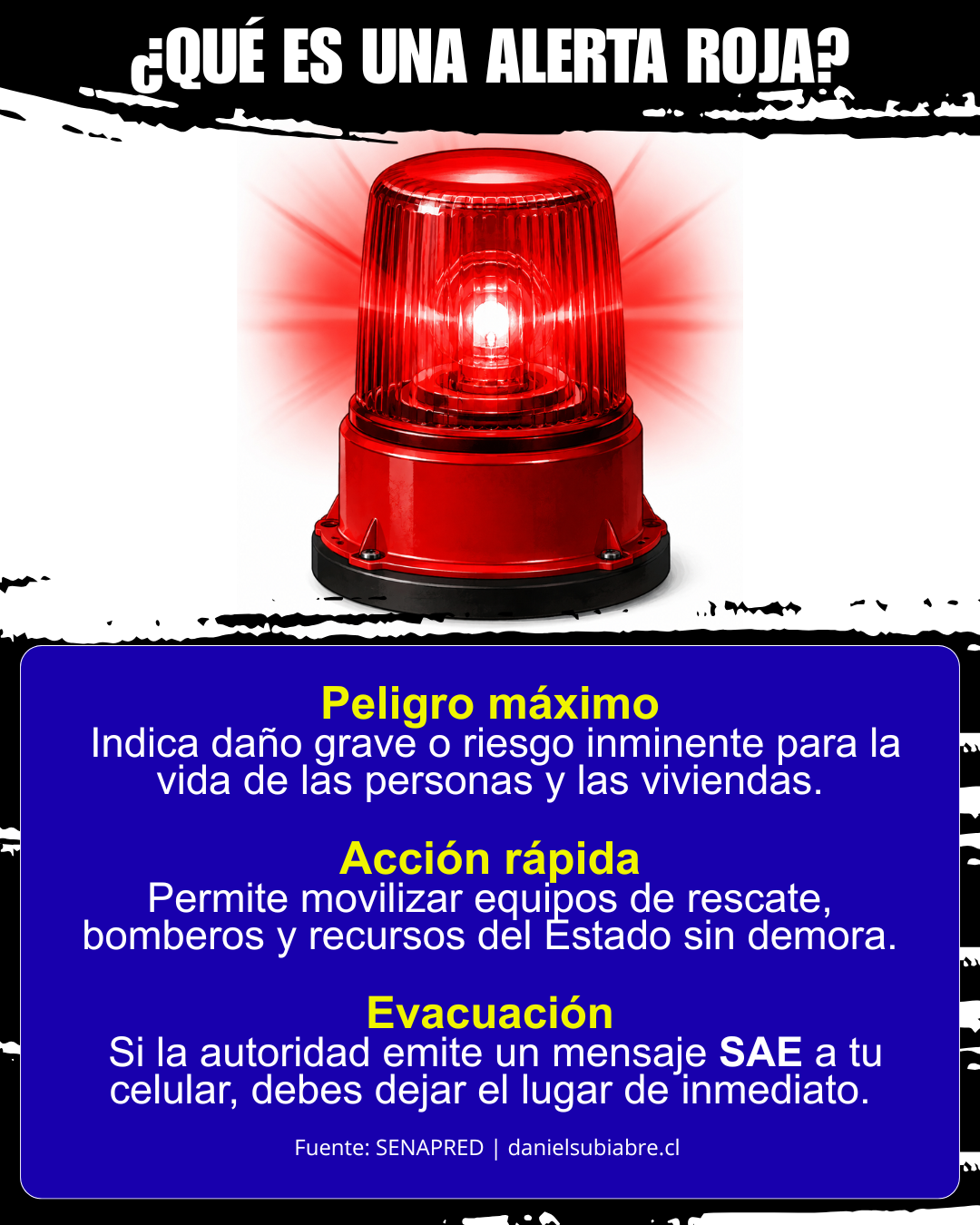 ¿Qué es una Alerta Roja? Significado y Protocolos de Emergencia en Chile